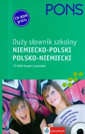 Pons duży słownik szkolny niemiecko-polski polsko-niemiecki z płytą CD - <br />