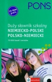 Pons duży słownik szkolny niemiecko-polski polsko-niemiecki z płytą CD - <br />