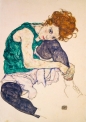 Bluebird Puzzle 1000: Siedząca kobieta, Egon Schiele, 1917 (60092)