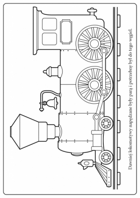 Kolorowe lokomotywy z naklejkami