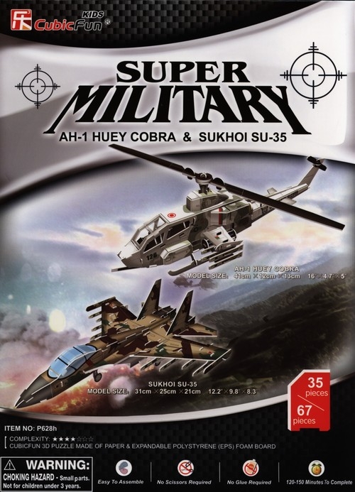 Puzzle 3D AH-1 Huey Cobra & Sukhoi SU-35
	 (01592)