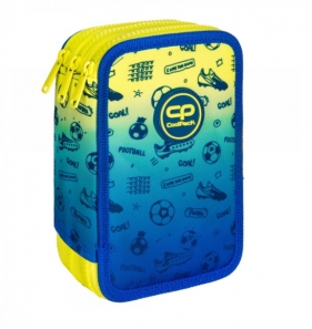 Coolpack, piórnik potrójny z wyposażeniem Jumper 3 - Football 2T (D067339)