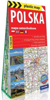 Polska foliowana mapa samochodowa 1:700 000