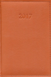 Kalendarz 2017 KKA-5DL Książkowy LUX czekoladowy