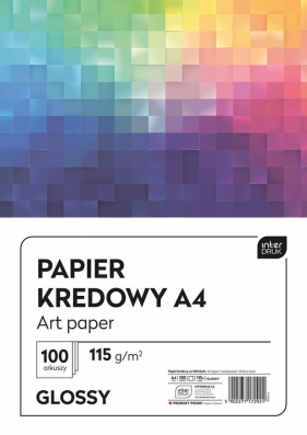 Papier kredowany A4 100 kartek 115g błysk