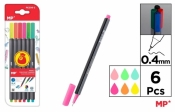 Cienkopis 0.4mm 6 kolorów