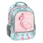 Plecak dwukomorowy szkolny - Flamingo