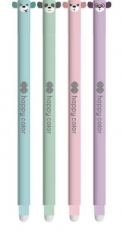 Długopis usuwalny Uszaki Pastel - niebieski (12szt)