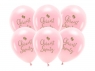  Balony Eco Chrzest Święty rumiany różowy 33cm 6szt