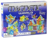 Klocki magnetyczne Magnetic World 110 elementów - <br />