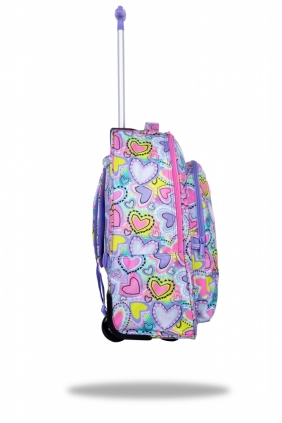 Coolpack, Plecak młodzieżowy na kółkach Alan - Pastel Hearts (F124832)