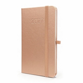 Kalendarz 2027 B6 Slim Tygodniowy Rose Gold