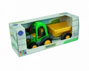 Traktor ładowarka z przyczepą Farmer 41 cm w pudełku (35220a)