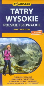 Tatry Wysokie. Polskie i Słowackie. Mapa turystyczna w skali 1:30 000 - praca zbiorowa