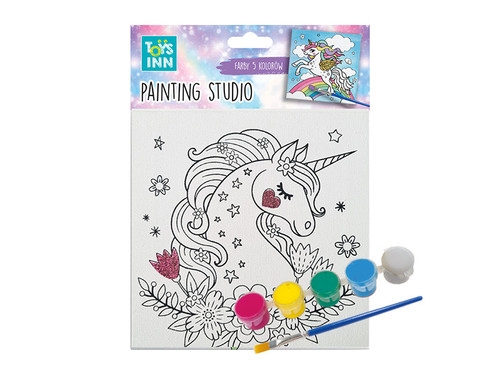 Canvas Unicorn Kwiaty Zestaw do malowania