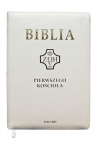 Biblia pierwszego Kościoła biała z paginatorami praca zbiorowa