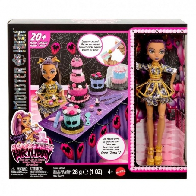<img src='https://webimage.pl/pics/922/9/d0194735259922.jpg' style='height:440px' /> Monster High Straszysłodkie urodziny Tort i lalka