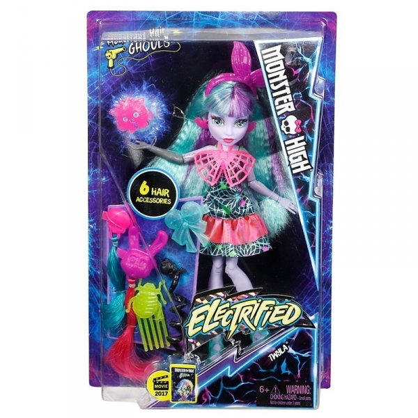 MONSTER HIGH Upiorki Zelektryzowane fryzury Twyla (DVH69/DVH71)