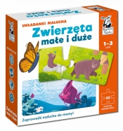 Zwierzęta małe i duże. Układanki malucha. Kapitan Nauka