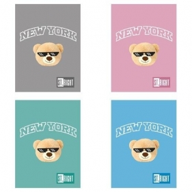 Zeszyt A5/32k linia dwukolorowa NYC Mood, 1 szt