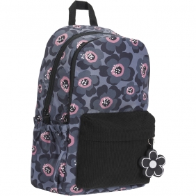 Plecak szkolny Oxford Bloom - szary