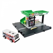 Zestaw Matchbox Prawdziwe Przygody Dworzec autobusowy mały (HJT89/HDL08)