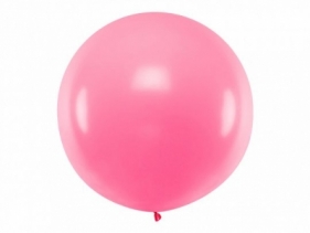 Balon gumowy Partydeco okragły 1m, Pastel Pink różowy pastelowy 1000 mm (OLBO-004)