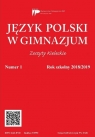Język polski w gimnazjum nr 1 2018/2019 praca zbiorowa