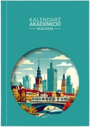 Kalendarz akademicki 25/26 A5T PCV bezbarwny MIASTO