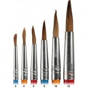 PEDZLE ART.DO AKWARELI 252B STOZKOWE ROZMIAR 2,4,6,8,10,12 B