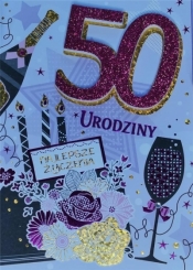 Karnet Przestrzenny B6 Urodziny 50 kobieta