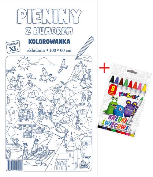 Pieniny z humorem Kolorowanka XL + kredki