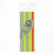 Słomka Godan papierowe, pastelowy mix 6x197 mm/12szt. 12 szt (SG-RPPM12)