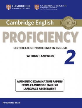 Cambridge English Proficiency 2 Student's Book without answers