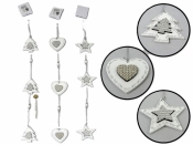 Zawieszka choinkowa drewniana MIX