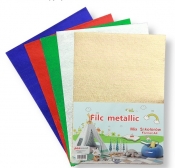 Filc dekoracyjny metallic A4 5szt