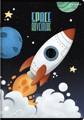 Zeszyt Top 2000 Space Adventure A5/32k linia podwójna kolorowa, 1 szt