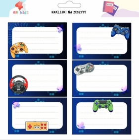 Naklejki na szafkę i zeszyt Pad Gra