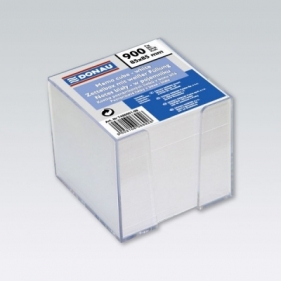 Kostka DONAU nieklejona, w pudełku, 92x92x82mm, biała
