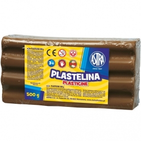 Plastelina Astra, 500 g - brązowa (303117011)