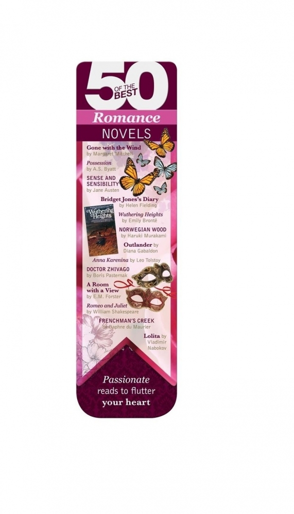 50 BEST - Romance - magnetyczna zakładka do książk