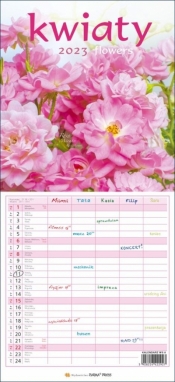 Kalendarz 2023 Wieloplanszowy - Kwiaty - Praca zbiorowa