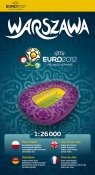 Warszawa 1:26 000Euro 2012 papierowy plan miasta