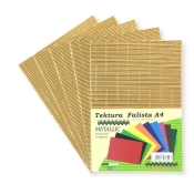 Tektura A4 falista metallic złota 5szt