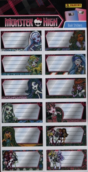 Naklejki na zeszyty Monster High - <br />