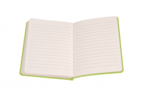 Notes z długopisem A6 w pudełku - Limonkowy
