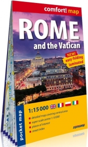 Rzym i Watykan (Rome and the Vatican) kieszonkowy laminowany plan miasta 1:15 000