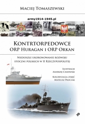 Kontrtorpedowce ORP Huragan i ORP Orkan.