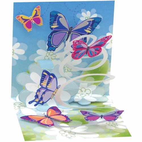 Kartki 3D Butterflies