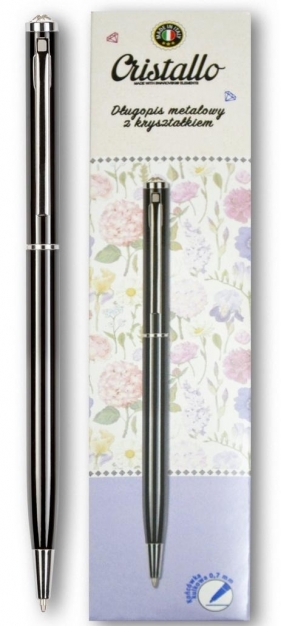 Długopis 0,7mm Cristallo Swarovski czarny